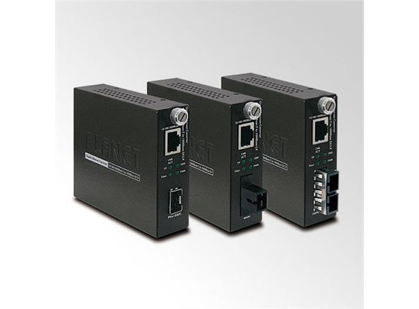 Converter 10/100/1000B/Tx to 1000B-LX Planet: Smart gigabit converter 